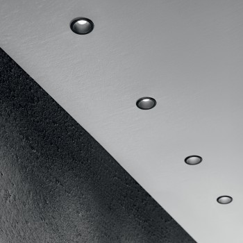 Spot incastrat LED VIRUS negru Ideal Lux 244846, D4 cm, 3W