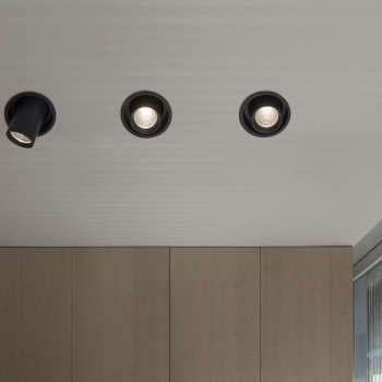 Spot incastrat LED NOVA negru Ideal Lux 248196, D15.4 cm, 30W