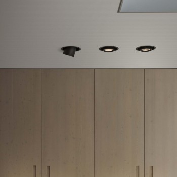 Spot incastrat LED NOVA negru Ideal Lux 248196, D15.4 cm, 30W