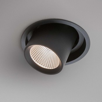 Spot incastrat LED NOVA negru Ideal Lux 248196, D15.4 cm, 30W