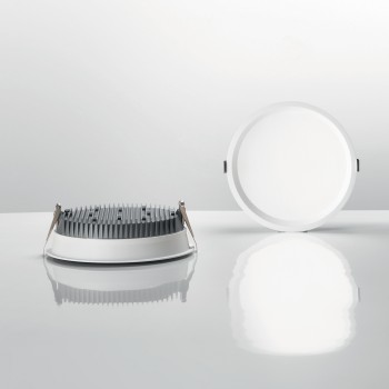 Spot incastrat LED DEEP alb Ideal Lux 248783, D21 cm, 30W