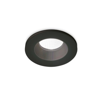 Spot incastrat LED ROOM-65 negru Ideal Lux 252032, D9.8 cm, 7.5W