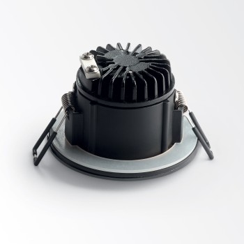 Spot incastrat LED ROOM-65 negru Ideal Lux 252032, D9.8 cm, 7.5W