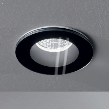 Spot incastrat LED ROOM-65 negru Ideal Lux 252032, D9.8 cm, 7.5W