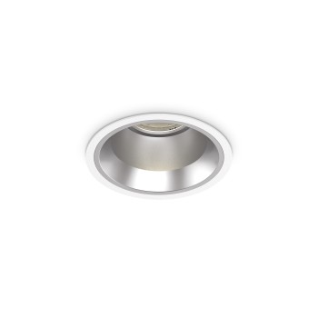 Spot incastrat LED OFF alb Ideal Lux 266497, D11 cm, 15W