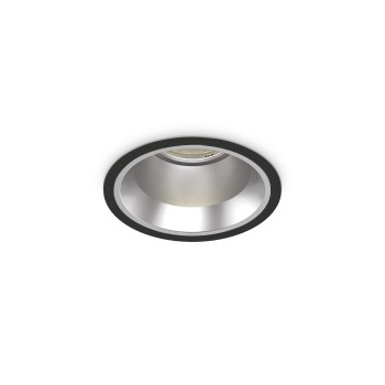 Spot incastrat LED OFF negru Ideal Lux 266558, D11 cm, 15W