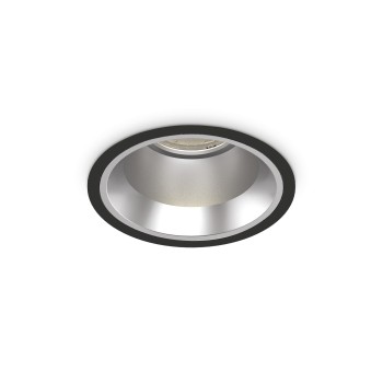 Spot incastrat LED OFF negru Ideal Lux 266572, D16.2 cm, 28W