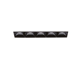 Spot incastrat LED LIKA negru Ideal Lux 267906, 14.1x7.1 cm, 12.5W