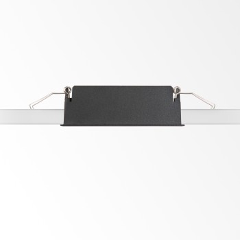 Spot incastrat LED LIKA negru Ideal Lux 305813, 12.2x2.8 cm, 10W