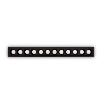 Spot incastrat LED LIKA negru Ideal Lux 305837, 23.6x2.8 cm, 20W