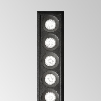 Spot incastrat LED LIKA negru Ideal Lux 305837, 23.6x2.8 cm, 20W
