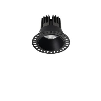 Spot incastrat LED GAME negru Ideal Lux 319650, D10 cm, 11W