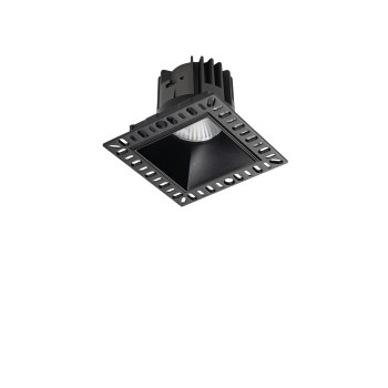 Spot incastrat LED GAME negru Ideal Lux 319674, 10x10 cm, 11W