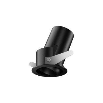 Spot incastrat LED QUARK negru Ideal Lux 322971, D5.8 cm, 9W