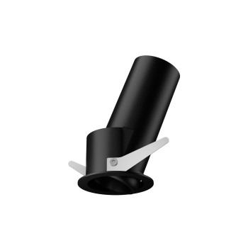 Spot incastrat LED QUARK negru Ideal Lux 323008, D5.8 cm, 12W