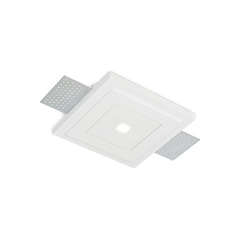 Spot incastrat LED ZEPHYR alb Ideal Lux 331225, 13.8x13.8 cm, 12W