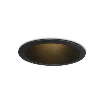 Spot incastrat LED TAG negru Ideal Lux 344867, 9.8x8.5 cm, 7W