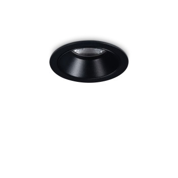 Spot incastrat LED GAME negru Ideal Lux 349060, D5.8 cm, 5.5W