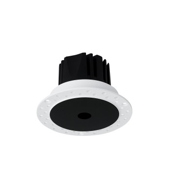 Spot incastrat LED INFINITY negru Ideal Lux 368764, D10.5 cm, 12W