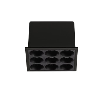Spot incastrat LED LIKA negru Ideal Lux 369518, 6.5x6.5 cm, 10W