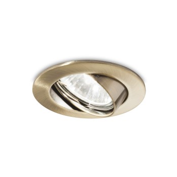 Spot incastrat SWING brunat Ideal Lux 083186, D8.2 cm, 1xGU10