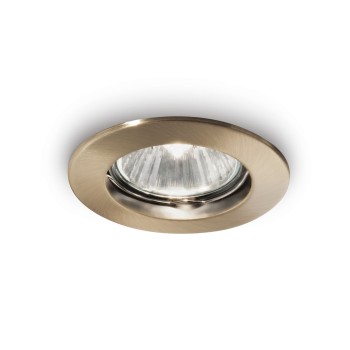 Spot incastrat JAZZ brunat Ideal Lux 083124, D7.3 cm, 1xGU10
