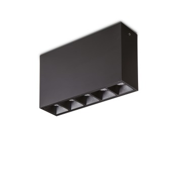 Spot aplicat LED LIKA negru Ideal Lux 244884, 13.5x3.5 cm, 12.5W