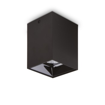 Spot aplicat LED NITRO negru Ideal Lux 319582, 9.7x9.7 cm, 25W