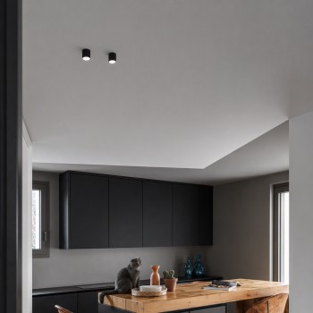 Spot aplicat LED NITRO negru Ideal Lux 319803, 4.2x4.2 cm, 5W