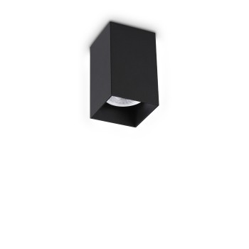 Spot aplicat LOOK negru Ideal Lux 353845, D6 cm, 1xGU10