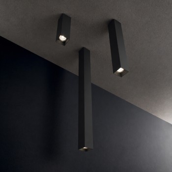 Spot aplicat LOOK negru Ideal Lux 353845, D6 cm, 1xGU10