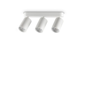 Spot aplicat DYNAMITE alb Ideal Lux 367408, L27.5 cm, 3xGU10