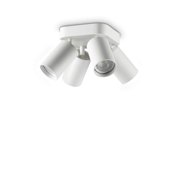 Spot aplicat DYNAMITE alb Ideal Lux 367439, 13.5x13.5 cm, 4xGU10