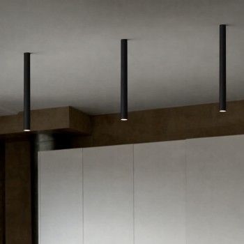 Spot aplicat LED LOOK negru Ideal Lux 370897, D3 cm, 5W