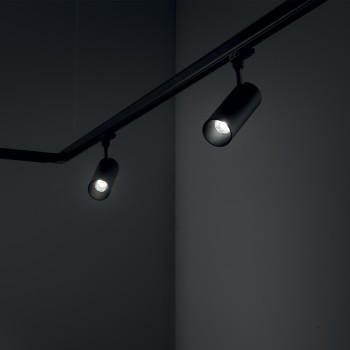 Spot pe sina LED SMILE negru Ideal Lux 189642, 20W