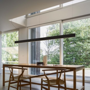 Modul liniar LED STEEL negru Ideal Lux 241975, L120 cm, 32W