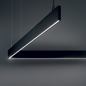 Modul liniar LED STEEL negru Ideal Lux 241975, L120 cm, 32W