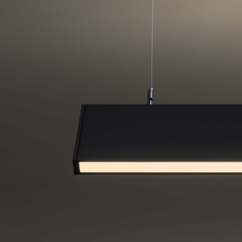 Modul liniar LED STEEL negru Ideal Lux 241975, L120 cm, 32W