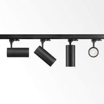 Spot pe sina LED FOX negru Ideal Lux 250441, 25W
