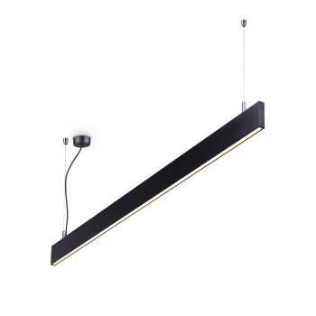 Modul liniar LED STEEL negru Ideal Lux 268217, L120 cm, 32W