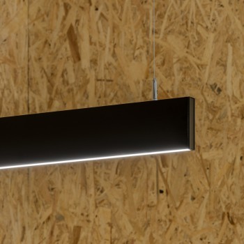 Modul liniar LED STEEL negru Ideal Lux 268217, L120 cm, 32W