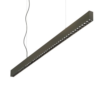Pendul pe sina OFFICE negru Ideal Lux 271187, L112.8 cm, 30W