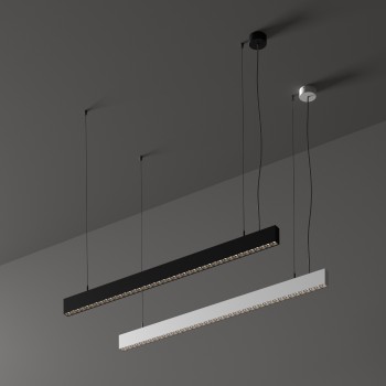 Pendul pe sina OFFICE negru Ideal Lux 271187, L112.8 cm, 30W