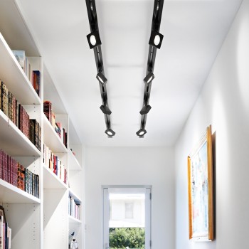 Spot pe sina LED POV negru Ideal Lux 296357, 22W