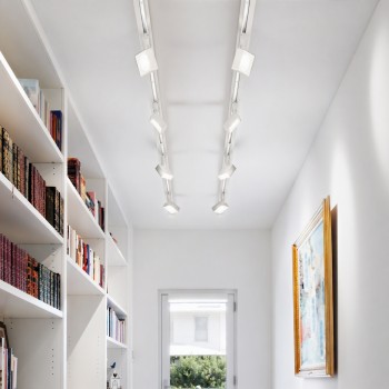 Spot pe sina LED POV alb Ideal Lux 296364, 22W