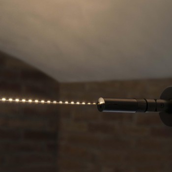 Accesoriu TESI negru Ideal Lux 302263, L530 cm