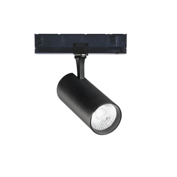 Spot pe sina LED FOX negru Ideal Lux 302614, 25W