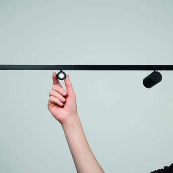 Profil sina DEVA negru Ideal Lux 332765, 2.5W