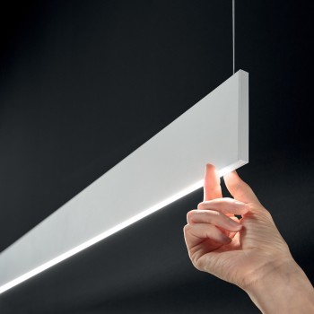 Modul liniar LED STEEL alb Ideal Lux 367019, L120 cm, 24W