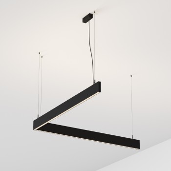 Spot pe sina STEEL negru Ideal Lux 367606, L119.2 cm, 38W